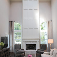 Living room fireplace