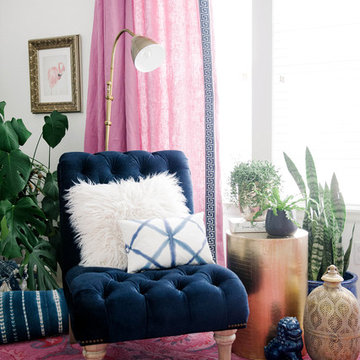 Geometric Tie-Dye Pillow