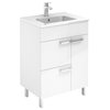 WS Bath Collections Elegance 60 Elegance 24" Single Vanity - Gloss Anthracite