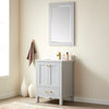 Shannon Bathroom Vanity Set in Paris Gray, 24in., Without Mirror