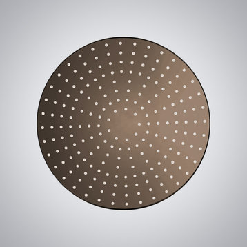 20" Oil Rubbed Bronze Round Color Changing LED Rain Shower Head, Solid Brass