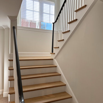 Project #142 | Transitional Staircase with Over-the-Post Balustrade
