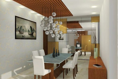 Example of a dining room design in Bengaluru