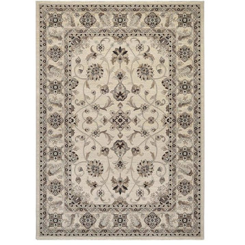 Couristan Everest Rosetta Ivory Area Rug - 2 Foot x 3 Foot 7 Inch