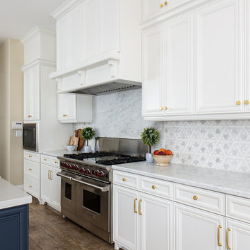 Spacious Kitchen Remodel with Sleek Marble Countertops