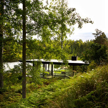 glashaus im Wald