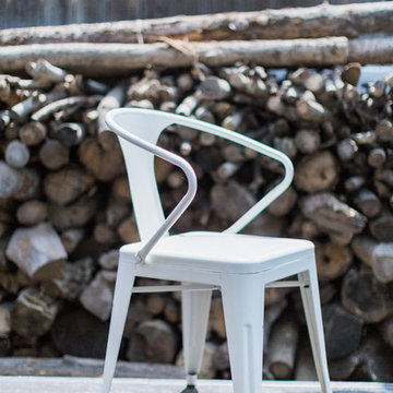 White Tolix Marais Chair