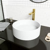 Vigo VGT2032 Montauk 15-1/8" Matte Stone Vessel Bathroom Sink - Matte Brushed