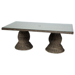 Tropical Outdoor Dining Tables by Burroughs Hardwoods Inc.