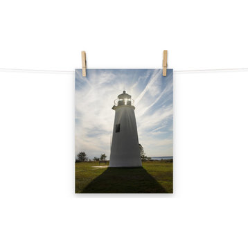 Turkey Point Lighthouse with Sun Flare Unframed Wall Art Prints, 11" X 14"