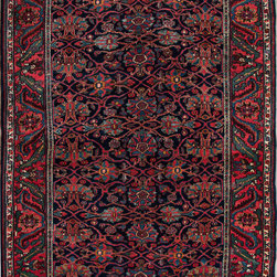 Antique Persian Bijar rug 4'3 X 6'8 - Area Rugs