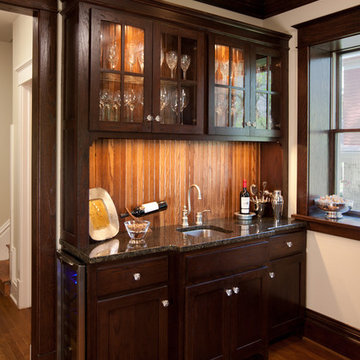 Campbell Craftsman bar cabinet