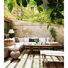 Downstairs outdoor patio - breezy relaxed