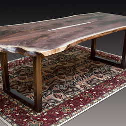 Live Edge Walnut Dining Table - Dining Tables