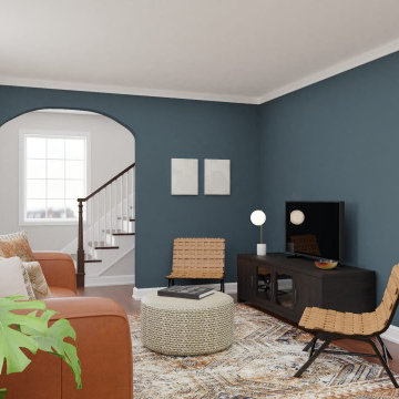 Modern Urban Living Room with a Scandinavian Look