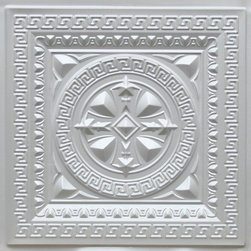 220 White Pearl Faux Tin Ceiling Tiles 24x24 - Ceiling Tile