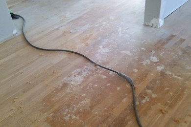 Repairs sanded this ugly old floors