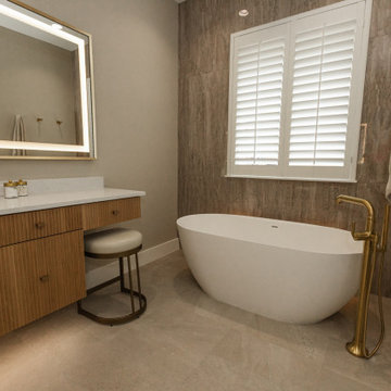 Lux Modern Spa Master bathroom
