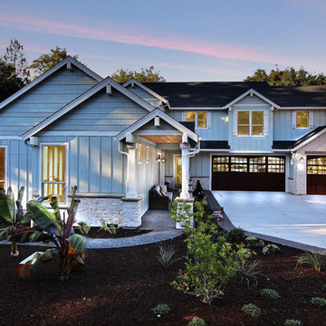 Front Profile at Dusk - The Overbrook - Cascade Craftsman