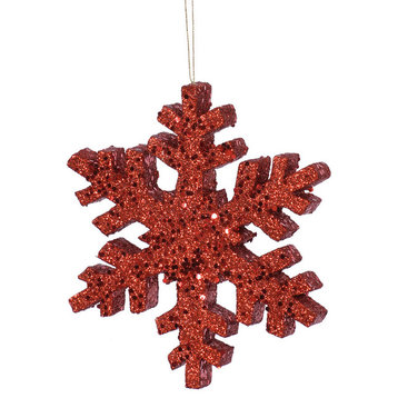 Vickerman 24" Outdoor Glitter Snowflake, Red