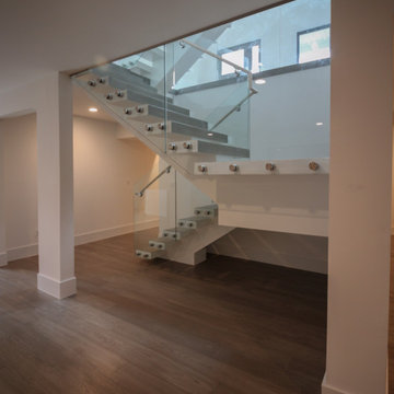 Project #80 | Mono-Beam Staircase with Glass Panels