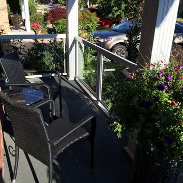 Aluminum and Glass Porch Railings - 116