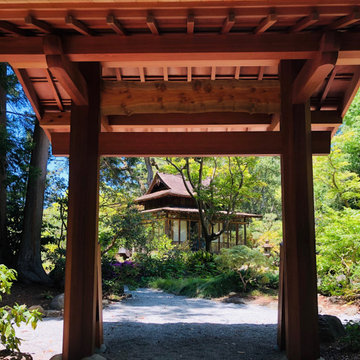 Japanese garden entrance gate