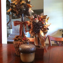 Traditional Holiday Decorations by Staging Dallas