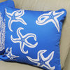 Starfish Eco Coastal Throw Pillow Cover, Dark Blue