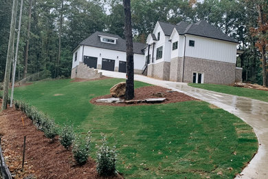 Farmhouse exterior home idea in Other