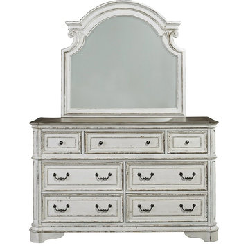 Liberty Furniture Magnolia Manor Dresser and Mirror