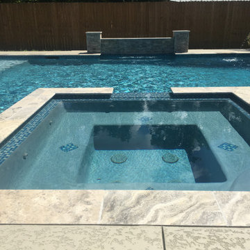 Flush Spa with Negative Edge Spillway