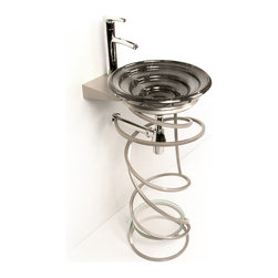 D'Vontz Becha Pedestal Iron Vanity - Products