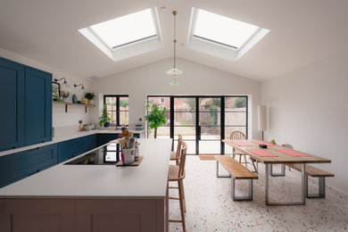 This is an example of a modern kitchen in London.