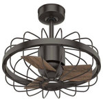 Hunter - Hunter 50797 Roswell 42" 3 Blade Caged Fan with Wall Control - The caged ceiling fan features a unique design thaRoswell 42 Inch 3 Bl Noble Bronze Latte O *UL Approved: YES Energy Star Qualified: n/a ADA Certified: n/a  *Number of Lights:   *Bulb Included:No *Bulb Type:No *Finish Type:Noble Bronze