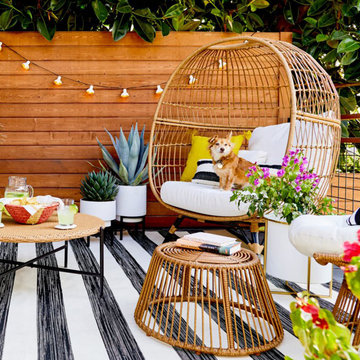 Back Patio Outdoor Living Room - Styled by Emily Henderson