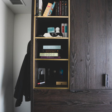 Wall Bed Wooden Media Unit