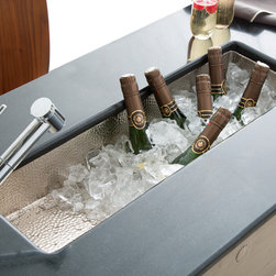 Rio Chico Copper Kitchen Prep Sink in Brushed Nickel by Native Trails - Kitchen Sinks