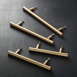 Brushed Brass Round Handles | CB2 - Baby And Kids