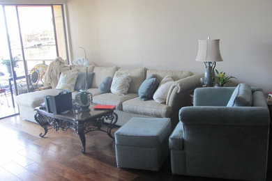 Living room - mediterranean living room idea in Orange County