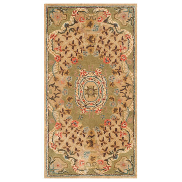 Safavieh Classic Collection CL304 Rug, Taupe/Light Green, 2'x3'