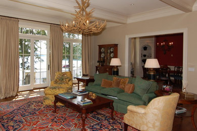 Living room - rustic living room idea in Other
