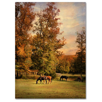 Jai Johnson 'Grazing In Autumn' Canvas Art, 24 x 18