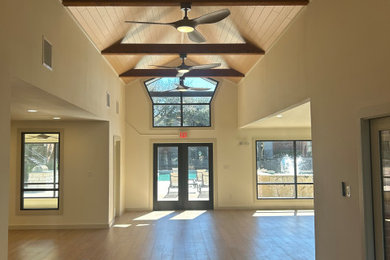 Inspiration for a modern living room remodel in Austin