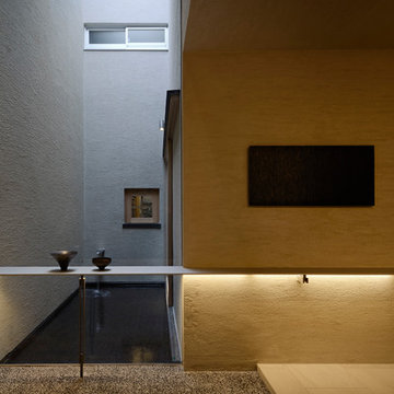 Three courtyard with residential Osaka Japan