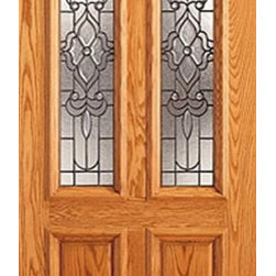Mahogany Twin Lite, Arch Lite Entry Single Door, Insulated Glass - Front Doors