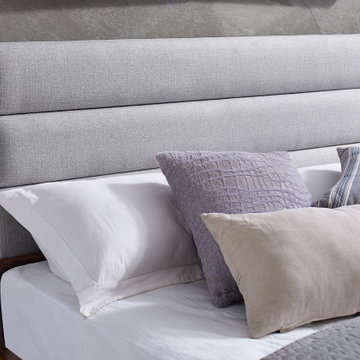 Mercury Upholstered Platform Bed, Exotic