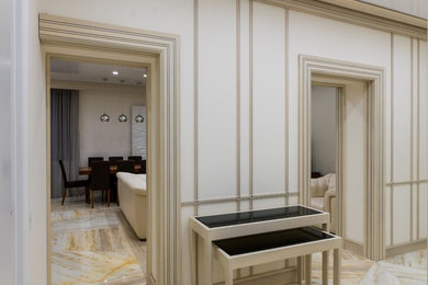 Example of an arts and crafts hallway design in Los Angeles