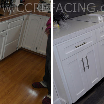 Los Gatos reface with White Shaker doors