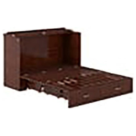 Catania Traditional Solid Wood Bed Chest with Mattress in Walnut